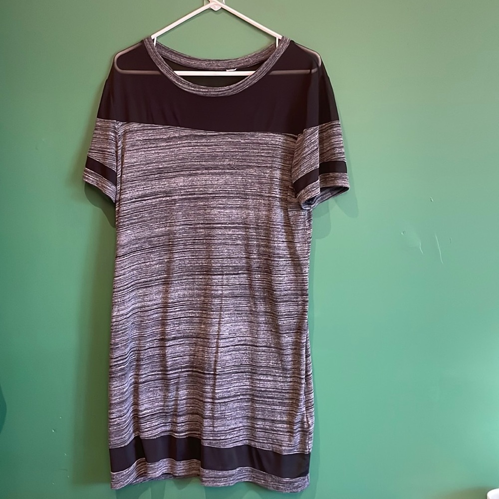 H&M jersey and mesh dress - size large